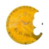 Yellow Moon Resin Clock