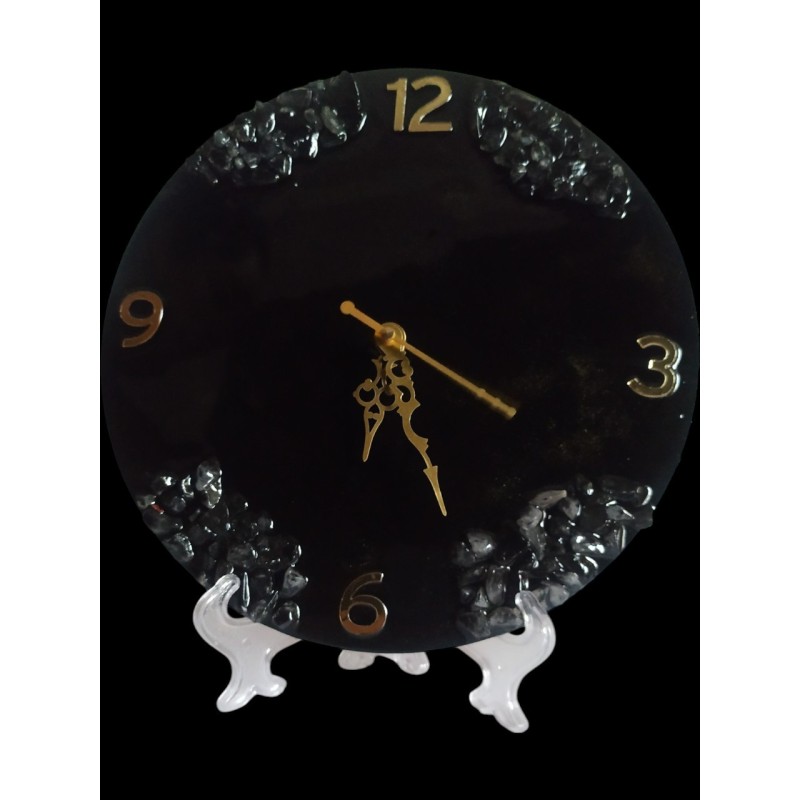 Black  Resin Clock