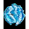 Blue Geode Resin Clock